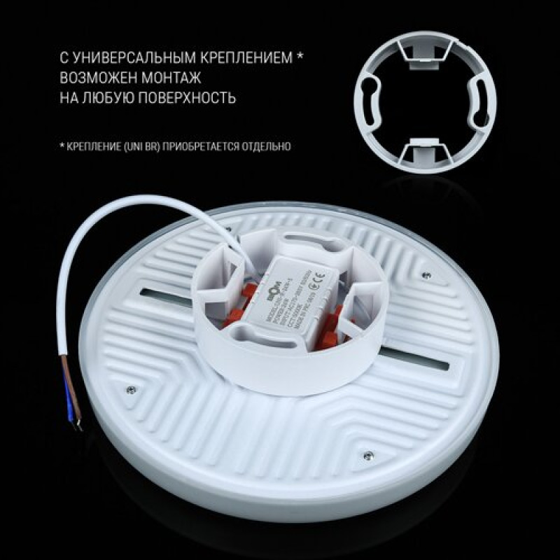 Світильник світлодіодний Biom UNI-R24W-5 24Вт круглий 5000К