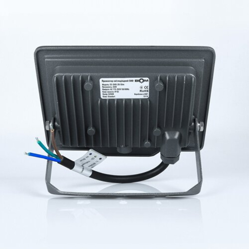 Світлодіодний прожектор BIOM 20W S5-SMD-20-Slim 6200К 220V IP65