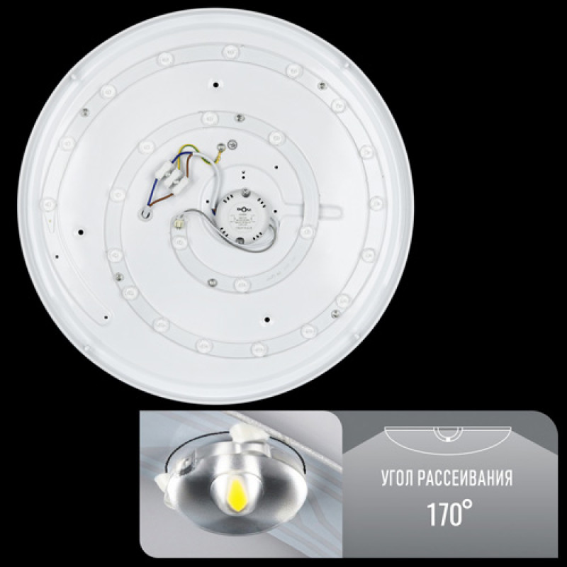 Світильник світлодіодний Biom DL-R102-36-5 6200K 36Вт без д/у